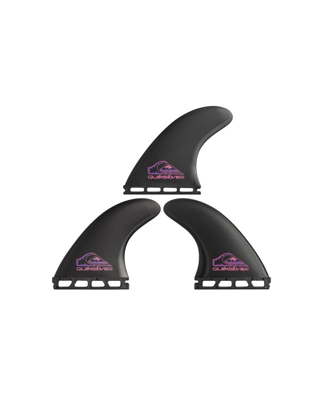Quillas para tabla de Surf Quiksilver Summervibes Negras Sistema Futures Thruster