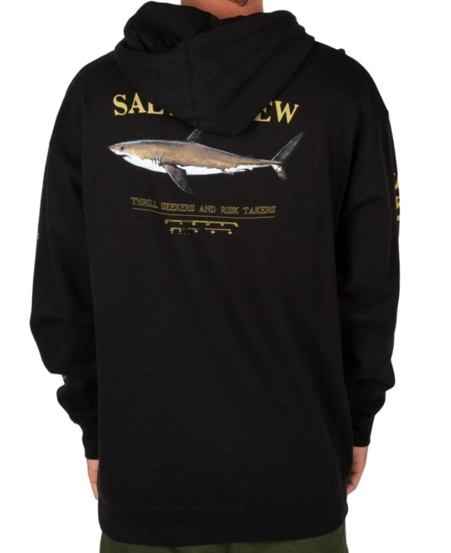Hombre con Sudadera de capucha Salty Crew Bruce Negra 