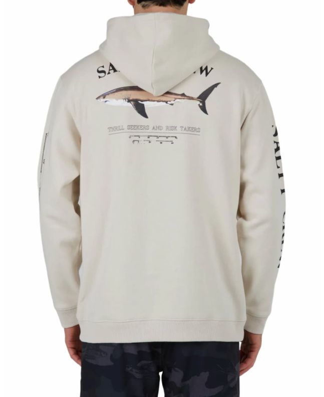 Hombre con Sudadera de capucha Salty Crew Bruce Hood Fleece color Blanco Hueso