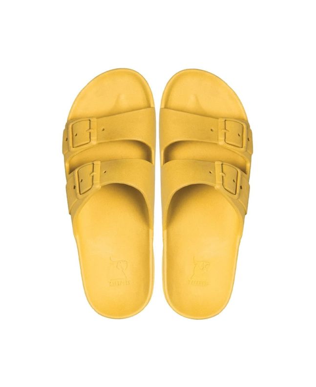 Chanclas ecológicas Cacatoès Rio de Janeiro color mostaza Unisex