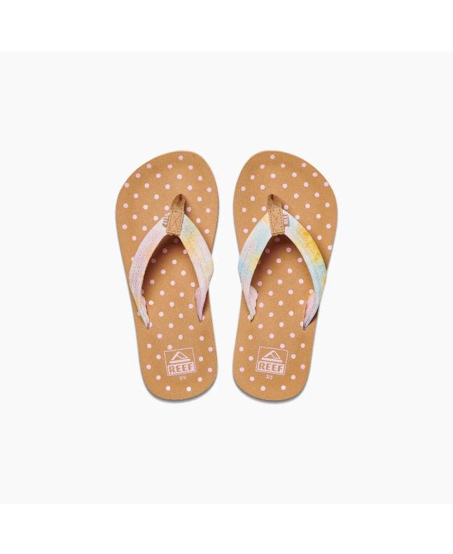 Chanclas Reef Kids Ahi Watercolor marrones para niña