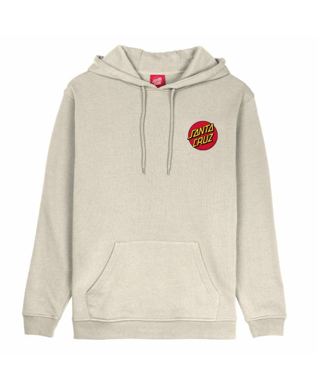 Sudadera con capucha Santa Cruz Classic Dot Chest Gris Claro para hombre