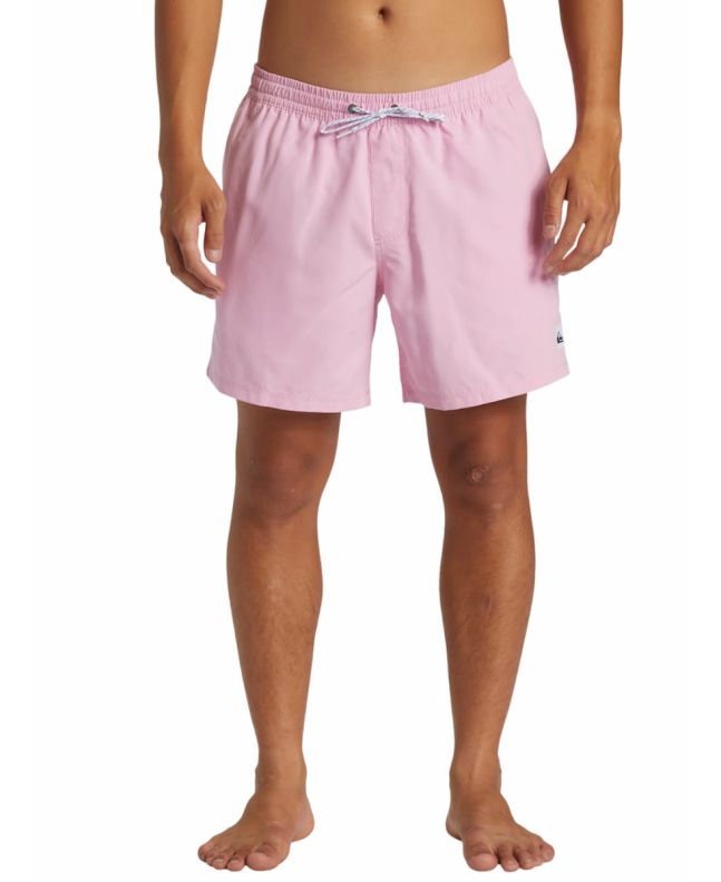 Hombre con Bañador volley Quiksilver Everyday Solid 15'' Rosa