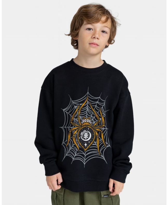 Niño con sudadera Element Nocturnal Spider negra