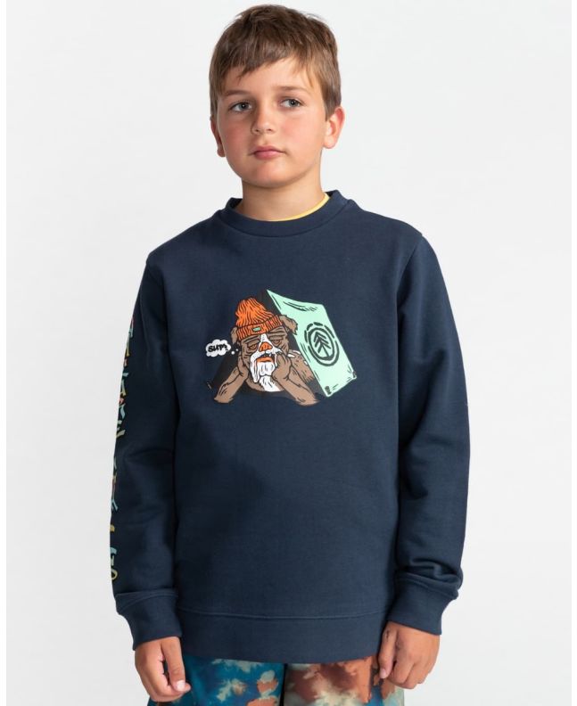 Chico con sudadera Element SUP azul marino