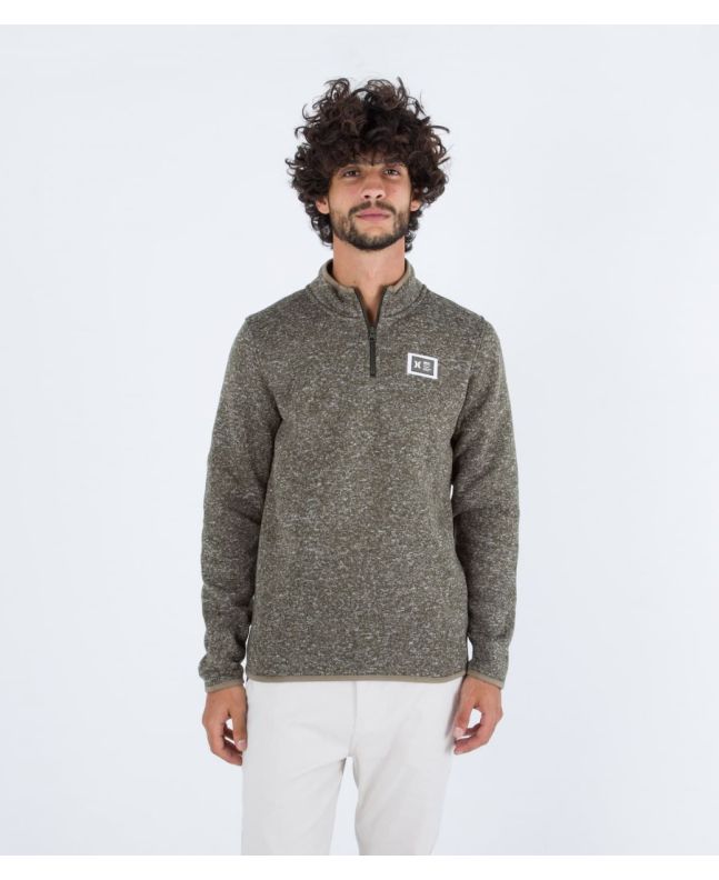 Hombre con Sudadera Hurley Mesa Ridgeline 1/4 Zip Cargo