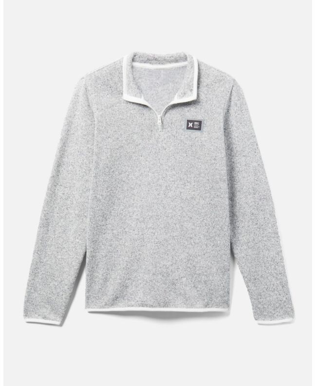 Sudadera Hurley Mesa Ridgeline 1/4 Zip Blanca para hombre