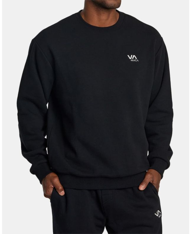 Hombre con sudadera RVCA VA Essential negra 