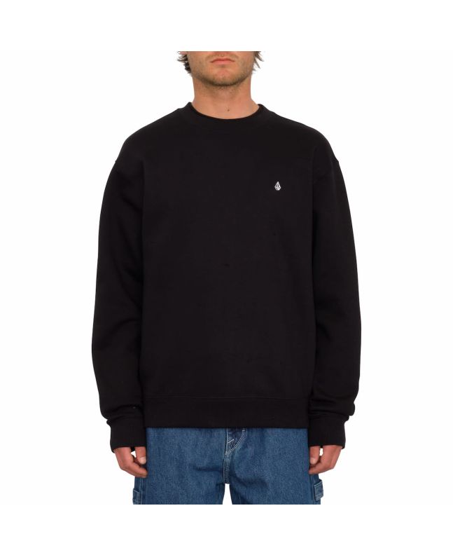 Hombre con sudadera básica Volcom Single Stone Negra 