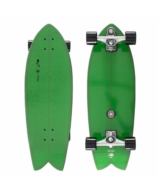 Surfskate Completo Arbor Black Rose MFG 30.75" x 10" C7 Verde 
