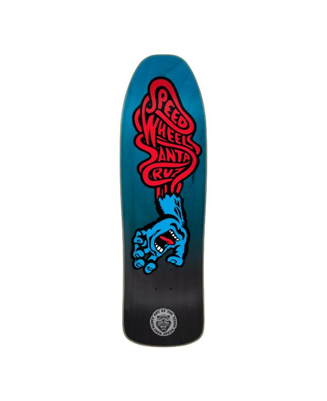 Tabla de Skate Santa Cruz Speed Wheels Vein Hand 9.35'' x 31.7'' Azul-Negro