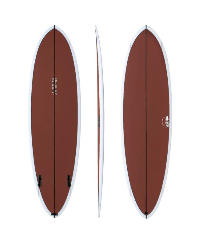 Tabla de Surf Mid-Length JS Industries Big Baron 6'2" 34,4 Litros Color Rust Twin Fin 