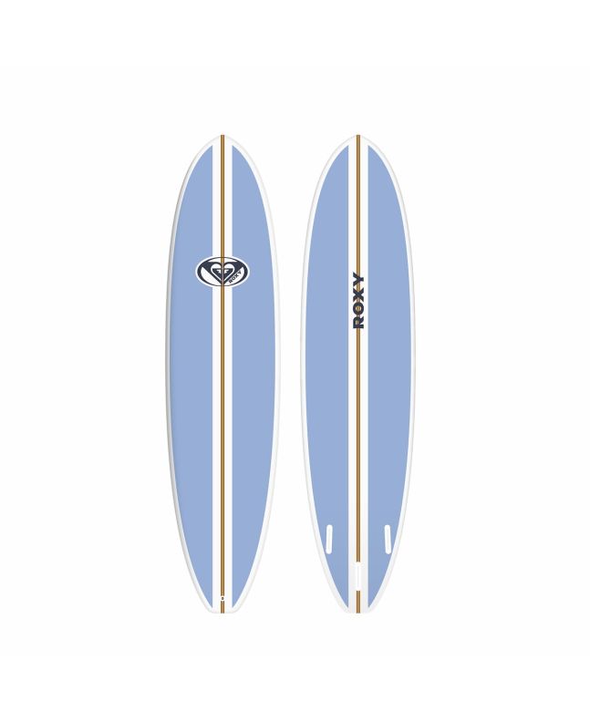 Tabla de Surf Funboard Roxy Mini Mal 7'0 Azul 46,2 Litros Sistema de Quillas Futures 