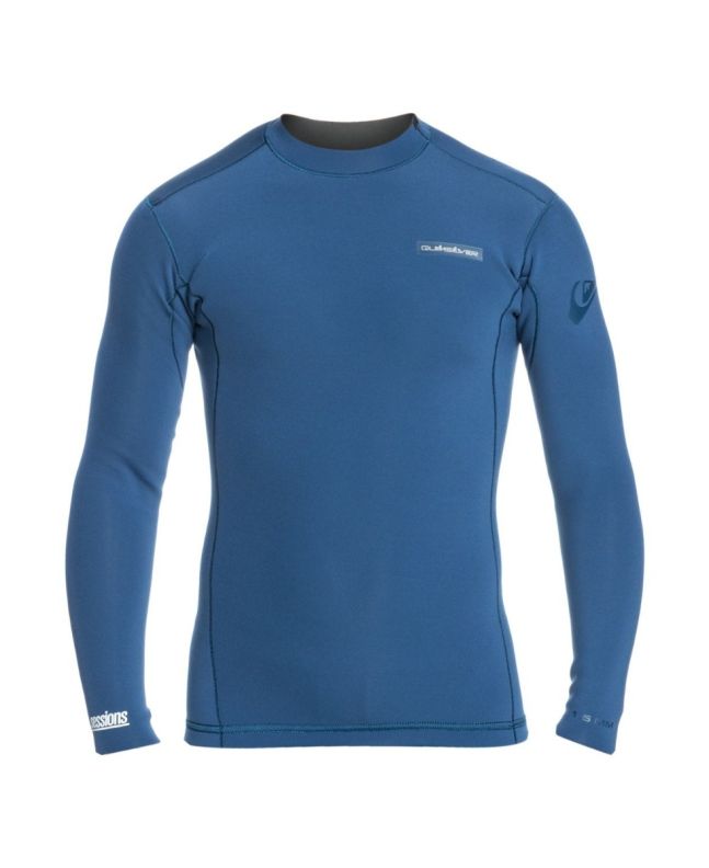 Top de Surf de neopreno con manga larga Quiksilver 1.5mm Everyday Sessions azul marino para chicos

