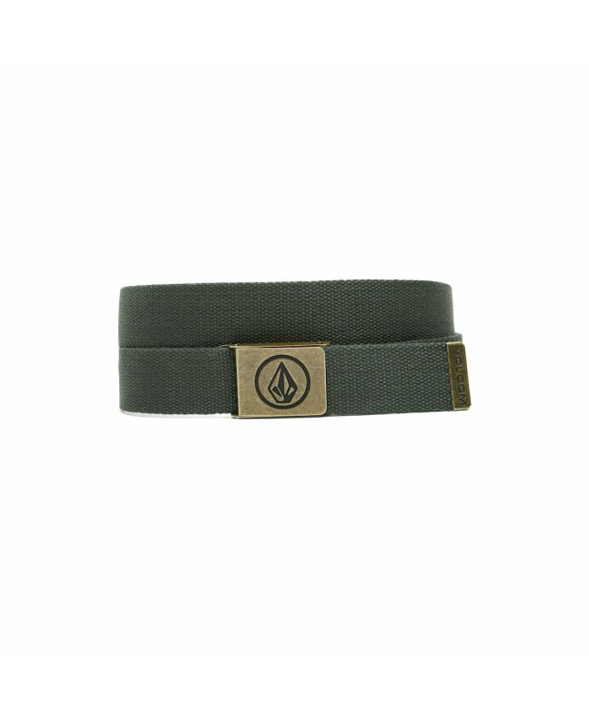 Cinturón de tela con abridor de botellas Volcom Circle Web Dark Forest para hombre