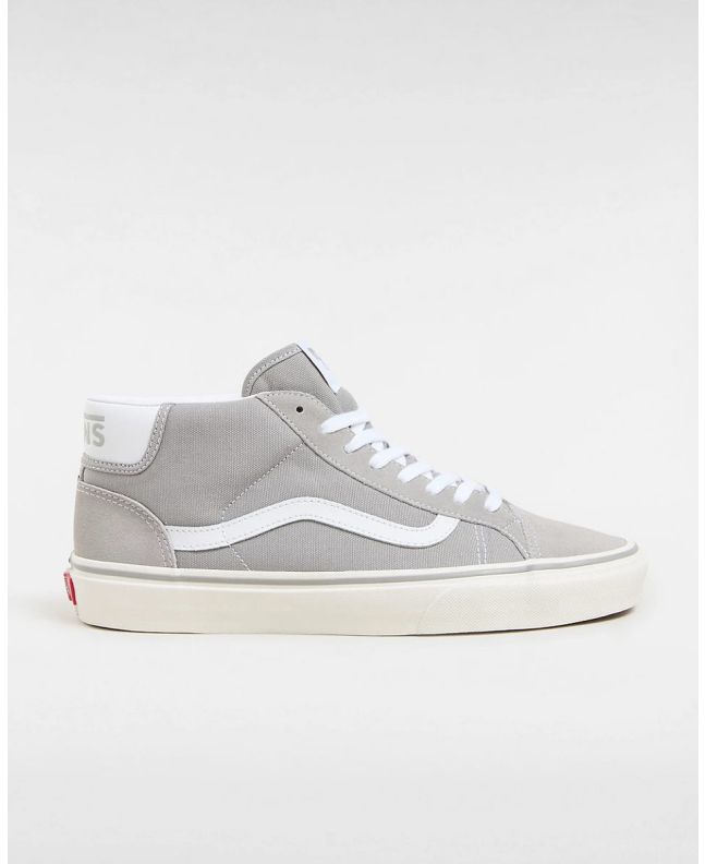 Zapatillas de caña media Vans Mid Skool Grises y Blancas Unisex