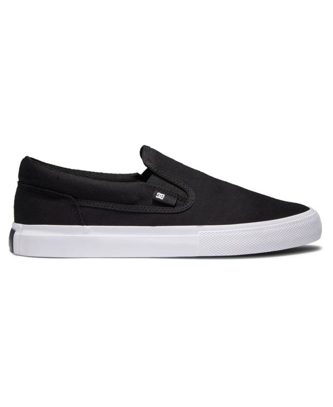 Zapatillas sin cordones DC Shoes Manual negras y blancas para hombre