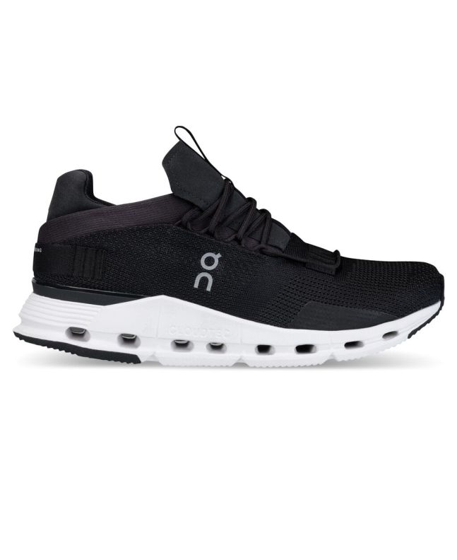Zapatillas ON Cloudnova color negro phantom y blanco para hombre