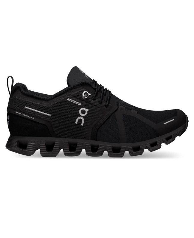 Zapatillas Waterproof On Running Cloud 5 negras para mujer 