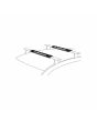 Almohadillas protectora para baca Quiksilver Aero Rack Pads 43cm coche