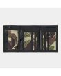 Cartera de velcro Carhartt WIP Alec Wallet Camo Duck Green abierta