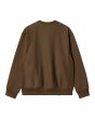 Sudadera de corte holgado Carhartt WIP American Script Sweatshirt Lumber Marrón para hombre posterior