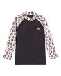 Camiseta de protección solar Billabong Billie Logo LS para niña negra 