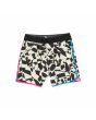 Boardshort Volcom Lido Print Scallop Mod 19'' Negro y Blanco para hombre
