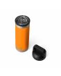 Botella térmica aislante Yeti Rambler Bottle 18oz - 532ml Naranja King Crab abierta