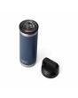 Botella térmica aislante Yeti Rambler Bottle 18oz - 532ml Azul Marino abierta