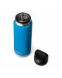 Botella Termo Yeti Rambler 36oz - 1065ml Azul Big Wave Blue abierta