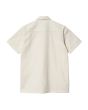Camisa de manga corta Carhartt WIP Master Shirt Blanco Cera para hombre posterior