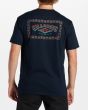Hombre con Camiseta orgánica de manga corta Billabong A/Div Arch Azul Marino espalda