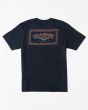 Camiseta orgánica de manga corta Billabong A/Div Arch Azul Marino para hombre posterior
