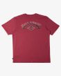 Camiseta de manga corta Billabong Arch Wash granate para hombre posterior