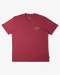 Camiseta de manga corta Billabong Arch Wash granate para hombre