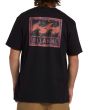 Hombre con camiseta de manga corta Billabong Crayon Wave Negra espalda