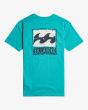 Camiseta de manga corta Billabong Stamp Turquesa para niño 8-16 años posterior