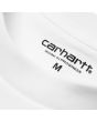 Camiseta de manga corta con bolsillo Carhartt WIP Pocket T-Shirt blanca para hombre logo