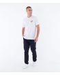 Hombre con Camiseta de manga corta Hurley Everyday Stokin Blanca ajuste clásico
