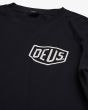 Camiseta de manga larga Deus Ex Machina Venice Address Negra para hombre logo