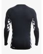 Camiseta de protección solar UPF 50 de manga larga Quiksilver Arch This negra para hombre posterior