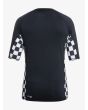 Camiseta de protección solar UPF 50 de manga corta Quiksilver Arch This Negra para hombre posterior