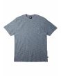 Camiseta orgánica de manga corta con bolsillo Quiksilver Kentin Crown Blue para hombre
