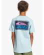 Niño con camiseta de manga corta Quiksilver Warped Frames Youth azul celeste
