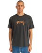 Hombre con camiseta orgánica de manga corta RVCA Unearthed Negra