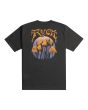 Camiseta orgánica de manga corta RVCA Unearthed Negra para hombre posterior
