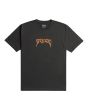 Camiseta orgánica de manga corta RVCA Unearthed Negra para hombre