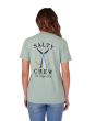 Mujer con camiseta de manga corta Salty Crew Tailed Boyfriend Jade espalda