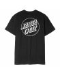 Camiseta de manga corta Santa Cruz Opus Dot Stripe Negra para hombre posterior